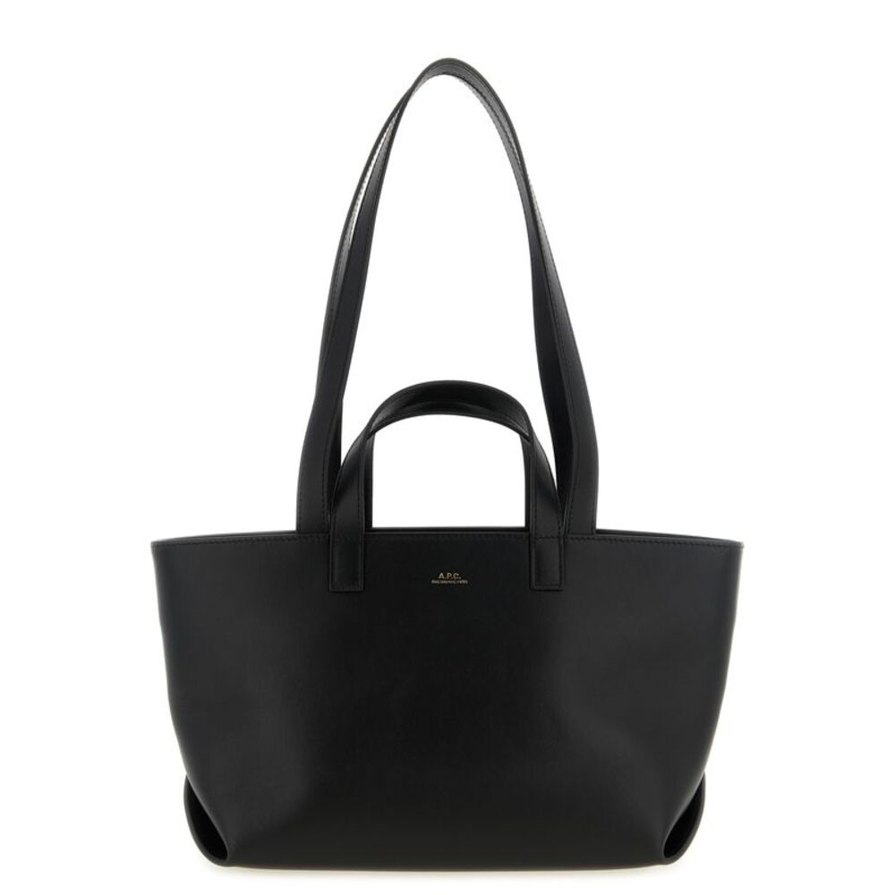 A.P.C. Black Cowhide Tote Women's Bag